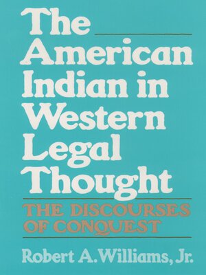 cover image of The American Indian in Western Legal Thought